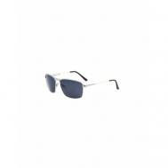 Солнцезащитные очки , прямоугольные, оправа: металл, с защитой от УФ, для мужчин, серебряный TROPICAL