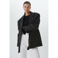 Пальто-пиджак  , оверсайз, удлиненное, размер OneSize, серый Mere