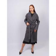 Пальто  демисезонное, размер 44, серый 365 clothes