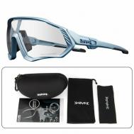 Солнцезащитные очки , спортивные, фотохромные, с защитой от УФ, голубой Kapvoe