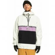 Куртка  для сноубординга, вентиляция, утепленная, карман для ски-пасса, съемный капюшон, несъемный капюшон, мембранная, водонепроницаемая, внутренние карманы, воздухопроницаемая, размер XS, белый Quiksilver