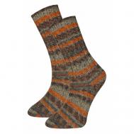 Носки , размер 36-40, оранжевый, коричневый, серый HIMALAYA