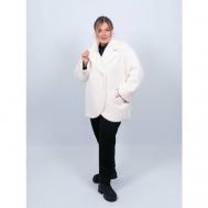 Пальто  демисезонное, размер 52, белый 365 clothes