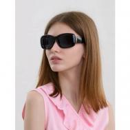 Солнцезащитные очки  ЕТ3432, прямоугольные, оправа: пластик, поляризационные, для женщин, черный Еternal