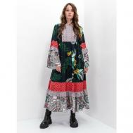 Платье , размер 170-(96-100)-(104-108)/ L/ 48-50, красный, зеленый Artwizard