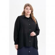 Блуза  , размер 52, черный OLSI
