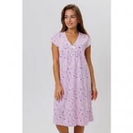 Сорочка , размер 54, розовый, фиолетовый Modellini