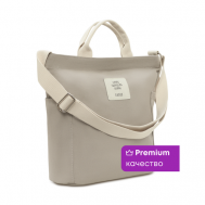 Сумка  шоппер  bagСX/gray повседневная, текстиль, вмещает А4, внутренний карман, регулируемый ремень, серый AVGUST ACCESSORIES