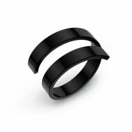 Кольцо , нержавеющая сталь, размер 19, черный Innuendo