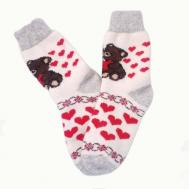 Носки , размер 37-40, красный, белый Рассказовские носки