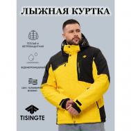 Куртка , размер 3XL, черный, желтый TISINGTE
