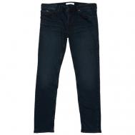 Джинсы зауженные , полуприлегающий силуэт, средняя посадка, стрейч, размер 36/34, голубой Pepe Jeans