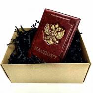 Обложка для паспорта , бордовый Barez