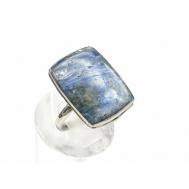 Кольцо , бижутерный сплав, турмалин, кианит, размер 18.5, синий Радуга Камня