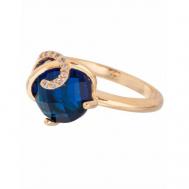 Кольцо помолвочное , шпинель, размер 16, темно-синий Lotus Jewelry