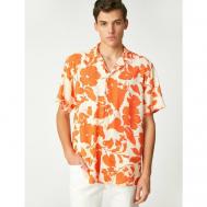 Рубашка , размер XL, оранжевый Koton