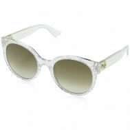 Солнцезащитные очки , бабочка, оправа: металл, устойчивые к появлению царапин, градиентные, с защитой от УФ, для женщин, бесцветный Gucci