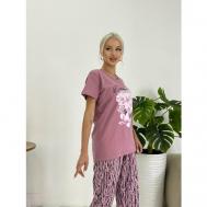 Пижама , размер 54, розовый Sebo