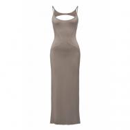 Платье , размер s, серый 001PAX