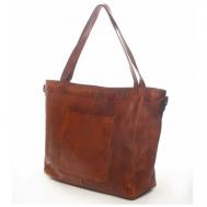 Сумка  торба , фактура гладкая, коричневый BEAR DESIGN