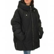 куртка  зимняя, средней длины, силуэт свободный, карманы, ветрозащитная, влагоотводящая, манжеты, внутренний карман, капюшон, размер 70, черный Не определен
