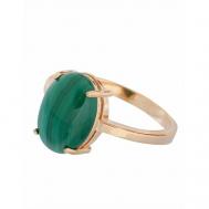 Кольцо помолвочное , малахит, размер 20, зеленый Lotus Jewelry
