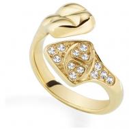 Кольцо , кристалл, размер 17.2, золотой, золотой Just Cavalli