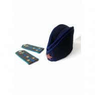 Набор военного летчика (синяя пилотка и погоны старшего лейтенанта) ДИ-военлетн 8955 55 Диагональ