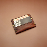 Бумажник  КАРТХОЛДЕР-1-Коричневый, фактура гладкая, коричневый March - leather things