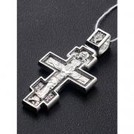 Крестик Angelskaya925, серебро, 925 проба, чернение Ангельская925