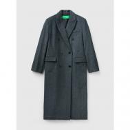 Пальто  , размер 42, серый United Colors of Benetton
