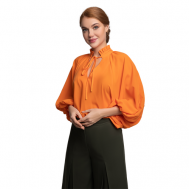 Блуза  , размер 54, оранжевый Петербургский Швейный Дом