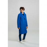 Пальто  , размер 46, синий Сезон стиля