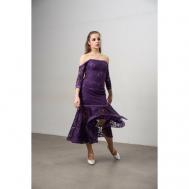 Платье размер 44/46, фиолетовый GK танцевальное ателье