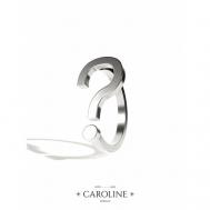 Кольцо , безразмерное, серебряный CAROLINE JEWELRY