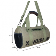 Сумка спортивная  Спортивная сумка 24-1, 14 л, 19х19х38 см, ручная кладь, зеленый Нет бренда
