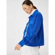 Куртка-рубашка  , размер 34, синий Koton