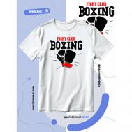 Футболка fighting club boxing, размер XXL, белый Smail-p