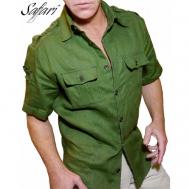 Рубашка , размер 2XL, зеленый Safari