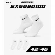 Носки  SX6890-100, 3 пары, размер 42-46 EU 8-11 UK, черный, серый, бесцветный, белый, бежевый Nike