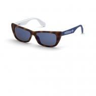 Солнцезащитные очки , кошачий глаз, зеркальные, с защитой от УФ, для женщин, коричневый Adidas