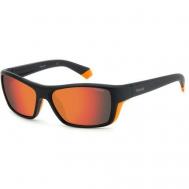 Солнцезащитные очки , кошачий глаз, оправа: пластик, спортивные, для мужчин, оранжевый Polaroid