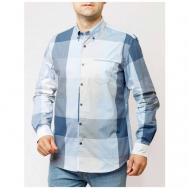 Рубашка , размер 56, синий Pierre Cardin