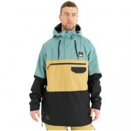 Куртка  Norman для сноубординга, средней длины, силуэт прямой, регулируемые манжеты, карманы, внутренние карманы, снегозащитная юбка, несъемный капюшон, регулируемый капюшон, водонепроницаемая, ветрозащитная, размер XXL, мультиколор Horsefeathers