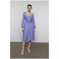 Платье , повседневное, миди, размер XS, фиолетовый INCITY