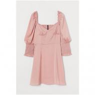 Платье , атлас, вечернее, размер 16, розовый H&M