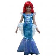 Детский карнавальный костюм «Русалочка», платье, парик, р. 34, рост 134 см Карнавалия Чудес