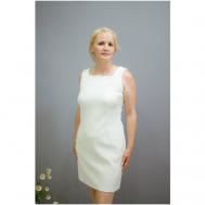 Платье мини, размер 46, белый Formula style