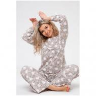 Пижама , размер 52, бежевый Dianida