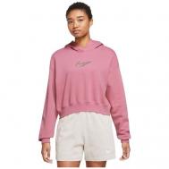Худи , силуэт свободный, размер S, розовый Nike